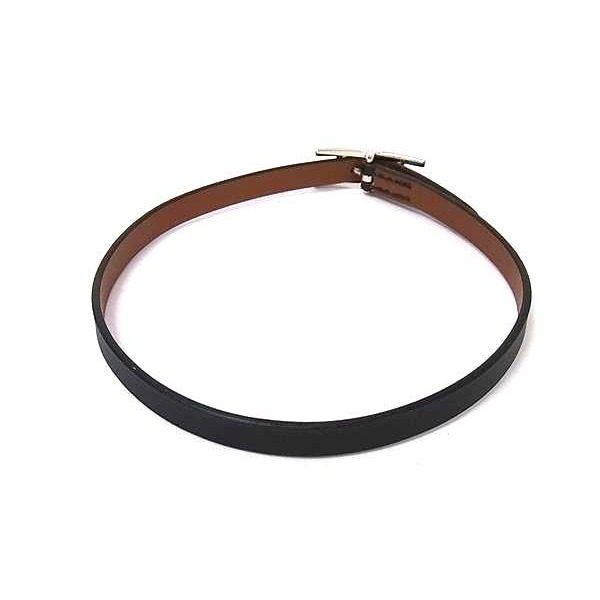 Hermes Behapi Double Tour Leather Reversible Bracelet — view 2