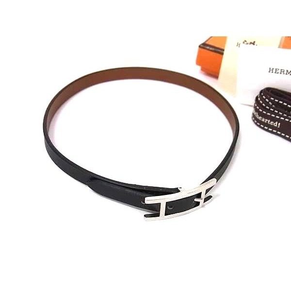 Hermes Behapi Double Tour Leather Reversible Bracelet