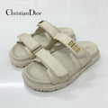 Dior Act Lambskin Velcro Strap Sandals