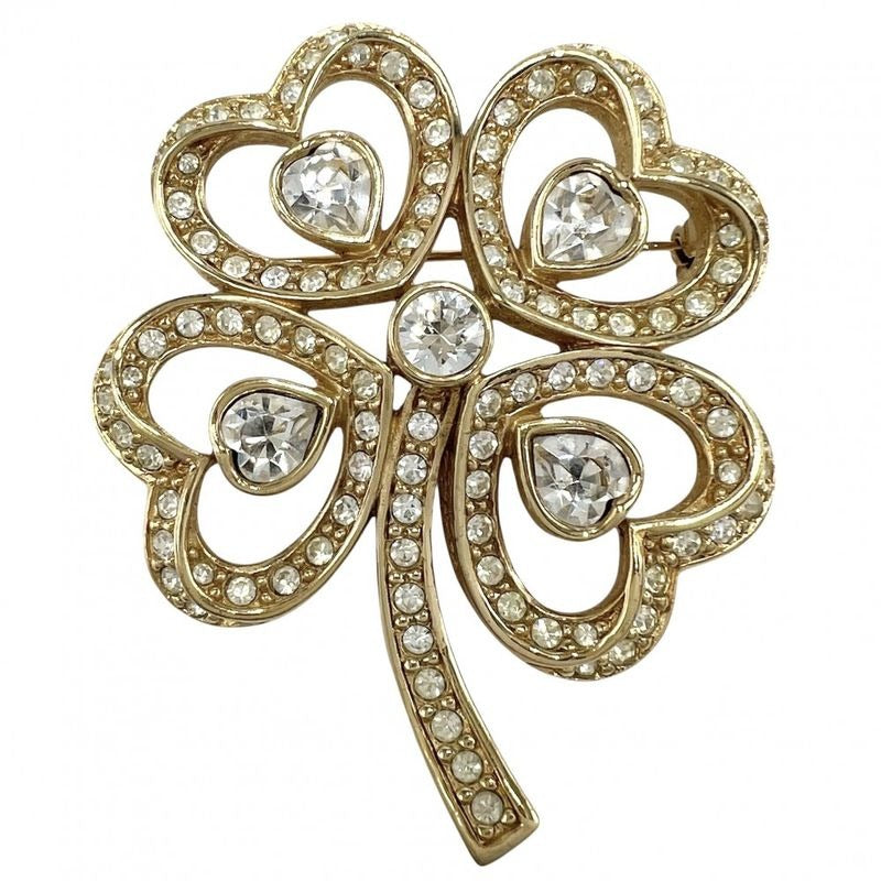 Christian Dior Brooch Clover Accessories Fashion Items Small — view 3