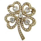 Christian Dior Brooch Clover Accessories Fashion Items Small — view 3