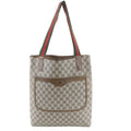 Gucci GG Supreme Sherry Line 39 013 Leather Tote Shoulder