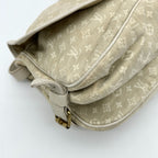 Louis Vuitton Monogram Mini Lin Saumur 30 Crossbody Shoulder Bag Dune White — view 8