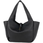 Saint Laurent le Cassette Bear Tote Leather Black