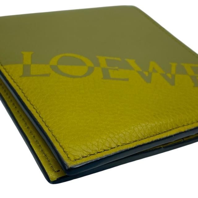 Loewe Wallet Fold Signature Bifold Compact Billfold Logo Leather — view 3