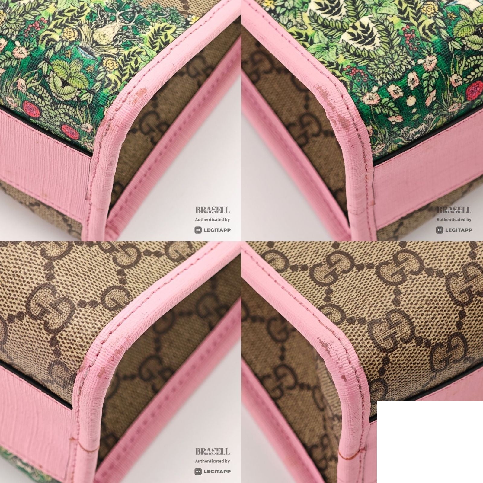 Gucci Chilled Lens Yuko Higuchi 2-Way Shoulder Bag Rabbit Animal Flower Beige — view 7
