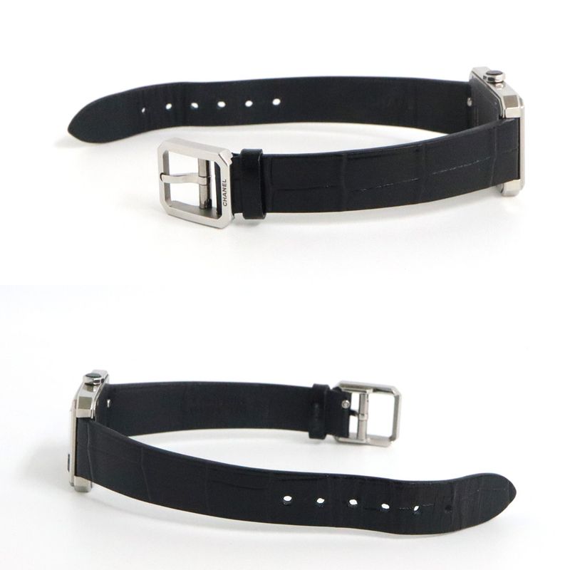Chanel Boyfriend H6586 Black Diamond Bezel SS Leather Quartz — view 7