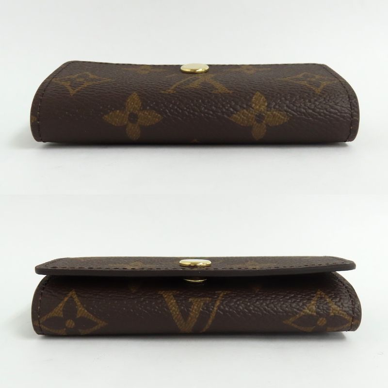 Louis Vuitton Key Case Multicles 4 Monogram Brown Gold Hardware — view 3
