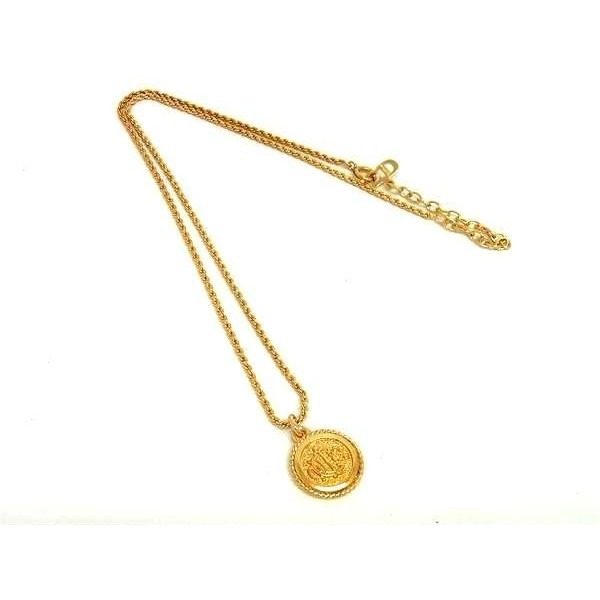 Dior Vintage Necklace Pendant Gold