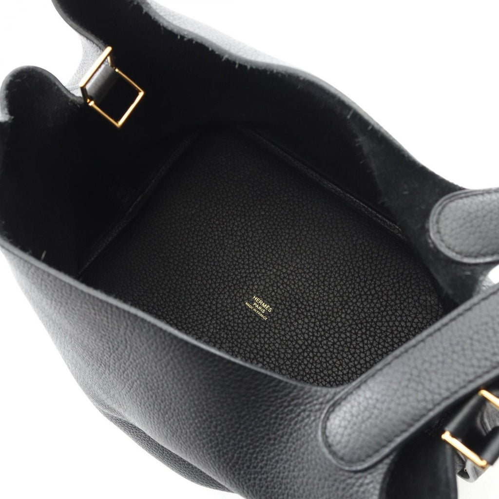Hermes Handbag Picotin Lock MM Black Leather — view 3