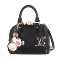 Louis Vuitton LV Takashi Murakami Epi Alma BB 2-Way Bag Black