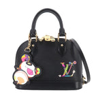 Louis Vuitton LV Takashi Murakami Epi Alma BB 2-Way Bag Black