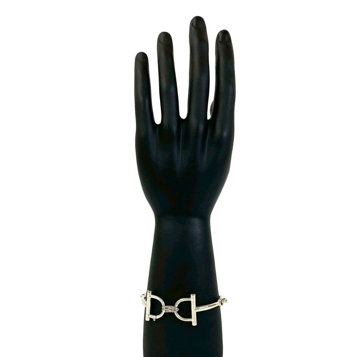 Hermes Horsebit Belt Motif Bracelet Bangle — view 2