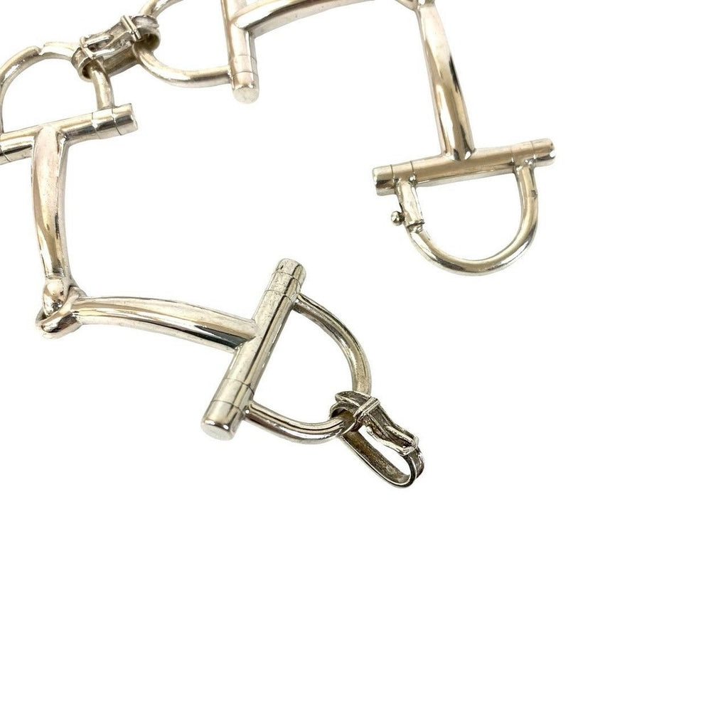 Hermes Horsebit Belt Motif Bracelet Bangle — view 4