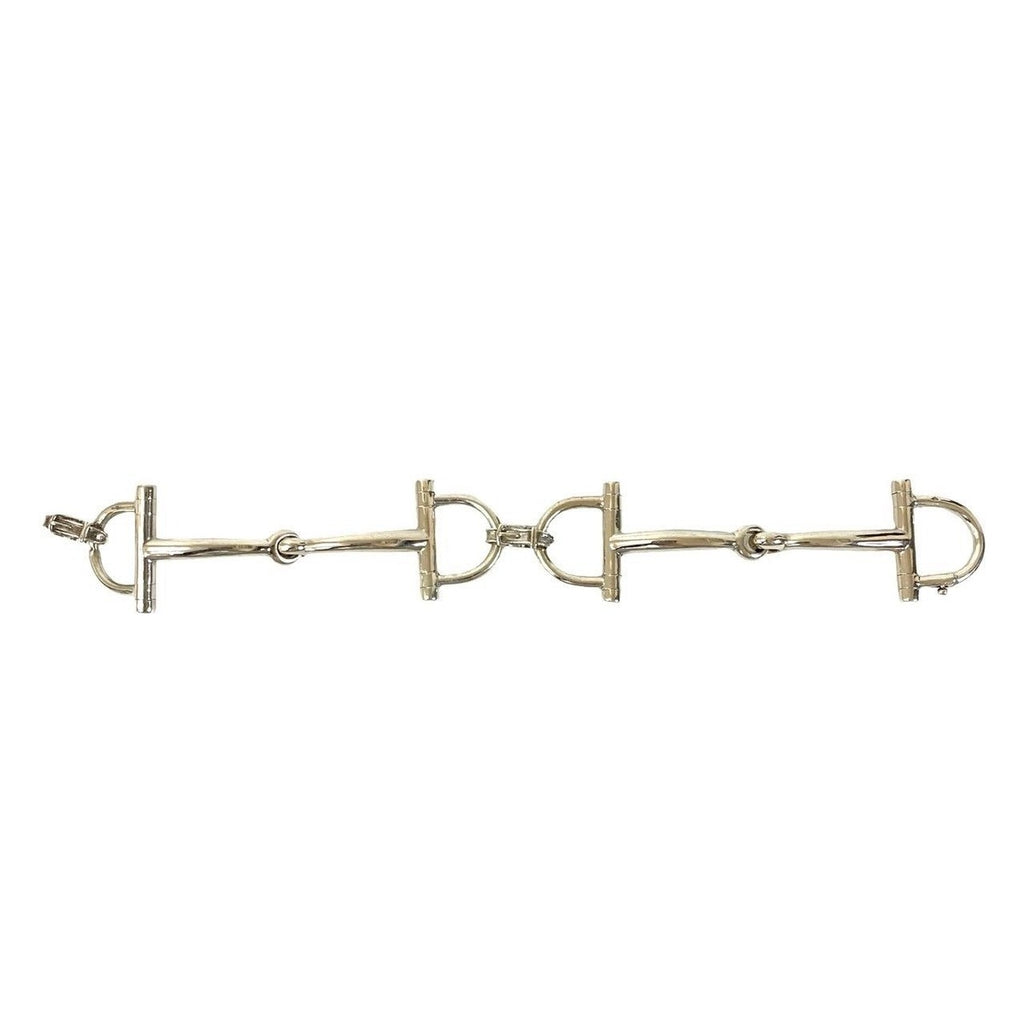Hermes Horsebit Belt Motif Bracelet Bangle — view 5