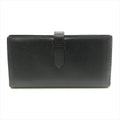 Hermes Bearn Souffle Veau Epsom Monochrome Bifold Wallet Black