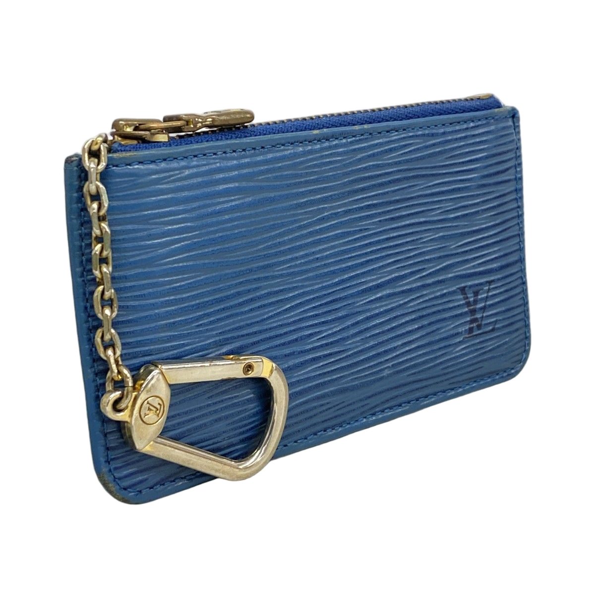 Louis Vuitton Coin Case Epi Pochette Cles Toledo Blue — view 2