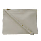 Celine Bag Shoulder Trio Large Leather White Cream Going Out — view 2
