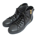 Louis Vuitton Monogram Embossed Side Zip High Cut Sneakers 36