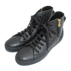 Louis Vuitton Monogram Embossed Side Zip High Cut Sneakers 36