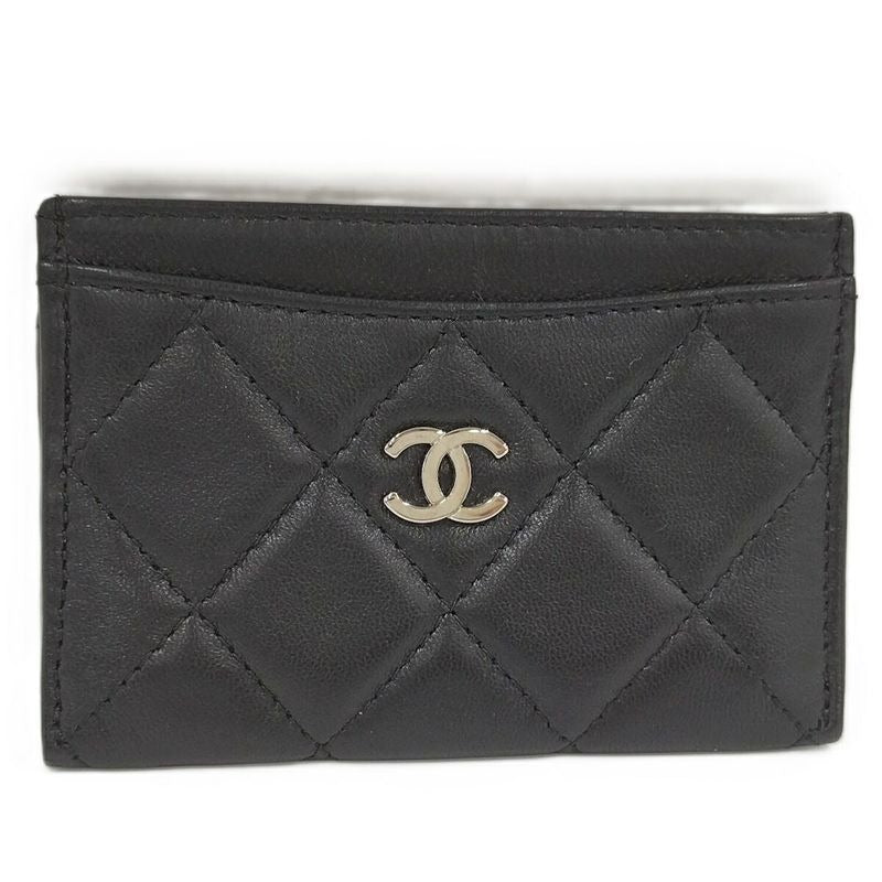 Chanel Classic Card Case Holder Quilted Leather Black Ap0213 — view 2