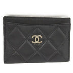 Chanel Classic Card Case Holder Quilted Leather Black Ap0213 — view 2