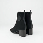 Hermes Volver Boots Short Shoes Fabric Leather Black Sock — view 4