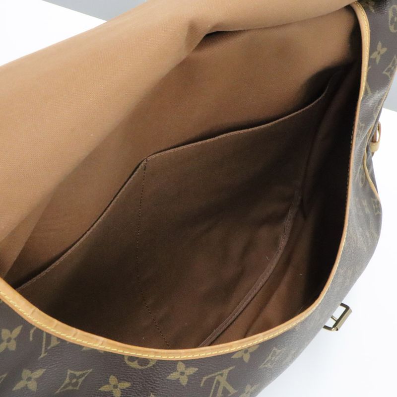 Louis Vuitton Monogram Saumur 43 Leather Shoulder Bag — view 8