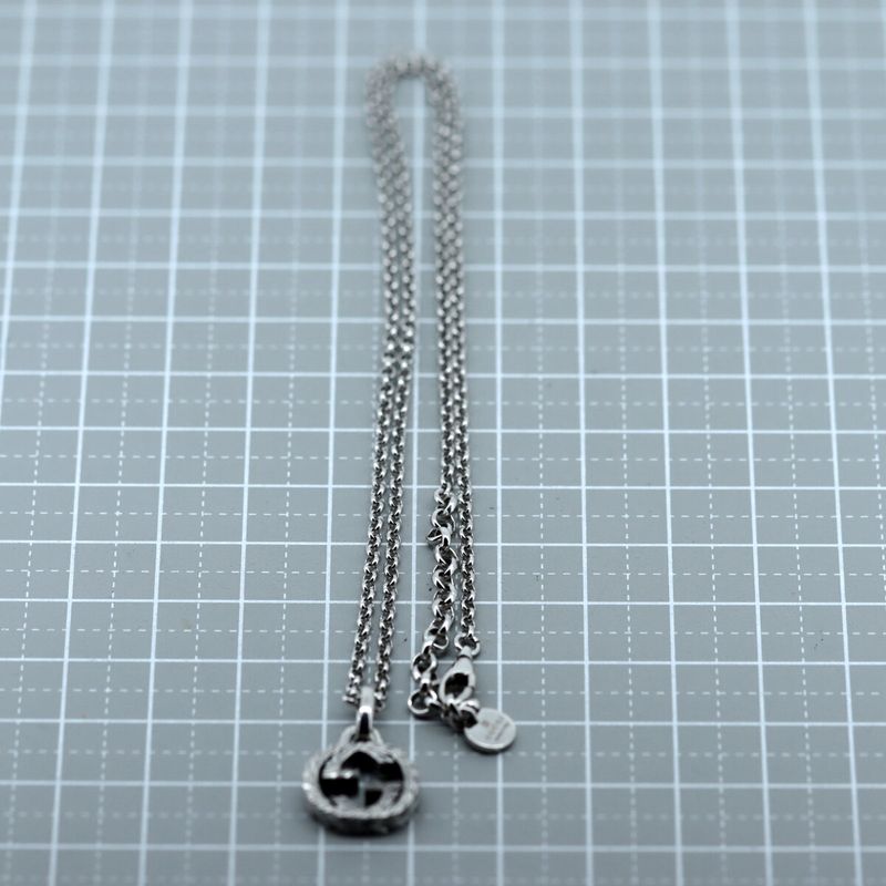 Gucci Interlocking Necklace AG 925 SV — view 7