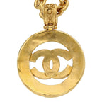 Chanel Coco Mark Gripore Color Stone Necklace — view 4