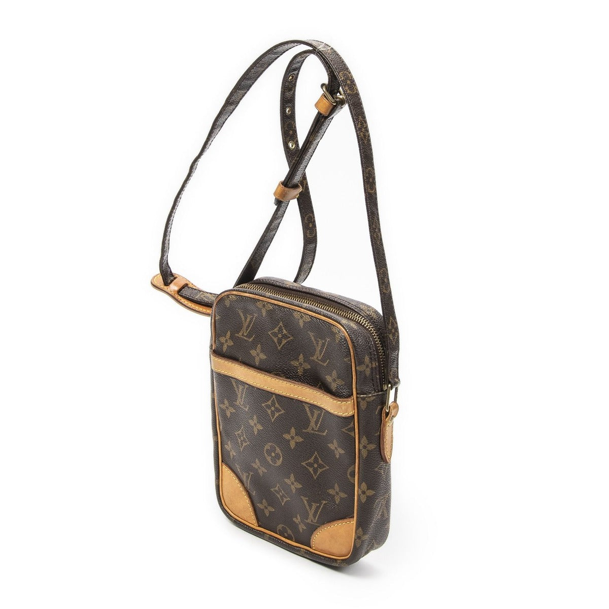 Louis Vuitton Danube Brown Monogram Canvas Shoulder Bag — view 2