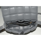 Bottega Veneta Shoulder Bag Small Patted Cassette Lambskin Gray — view 5