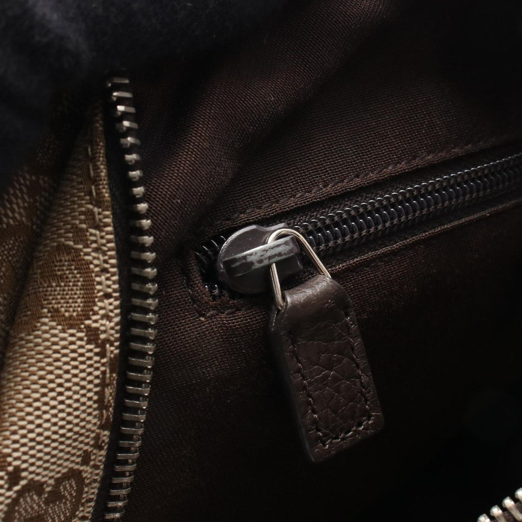 Gucci Backpack GG Canvas Beige Dark Brown — view 5