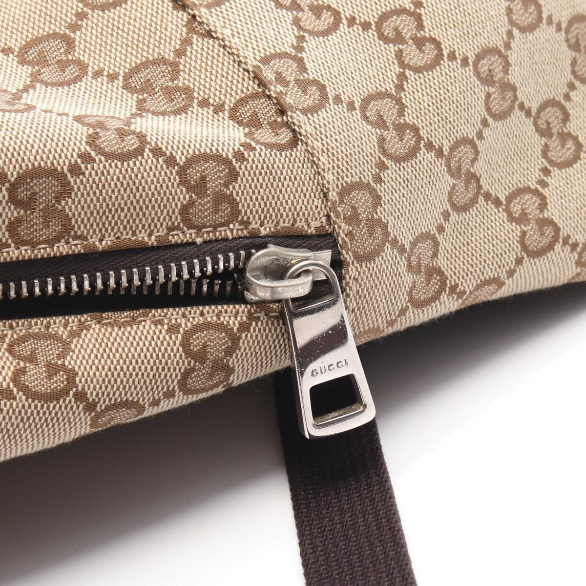 Gucci Backpack GG Canvas Beige Dark Brown — view 6