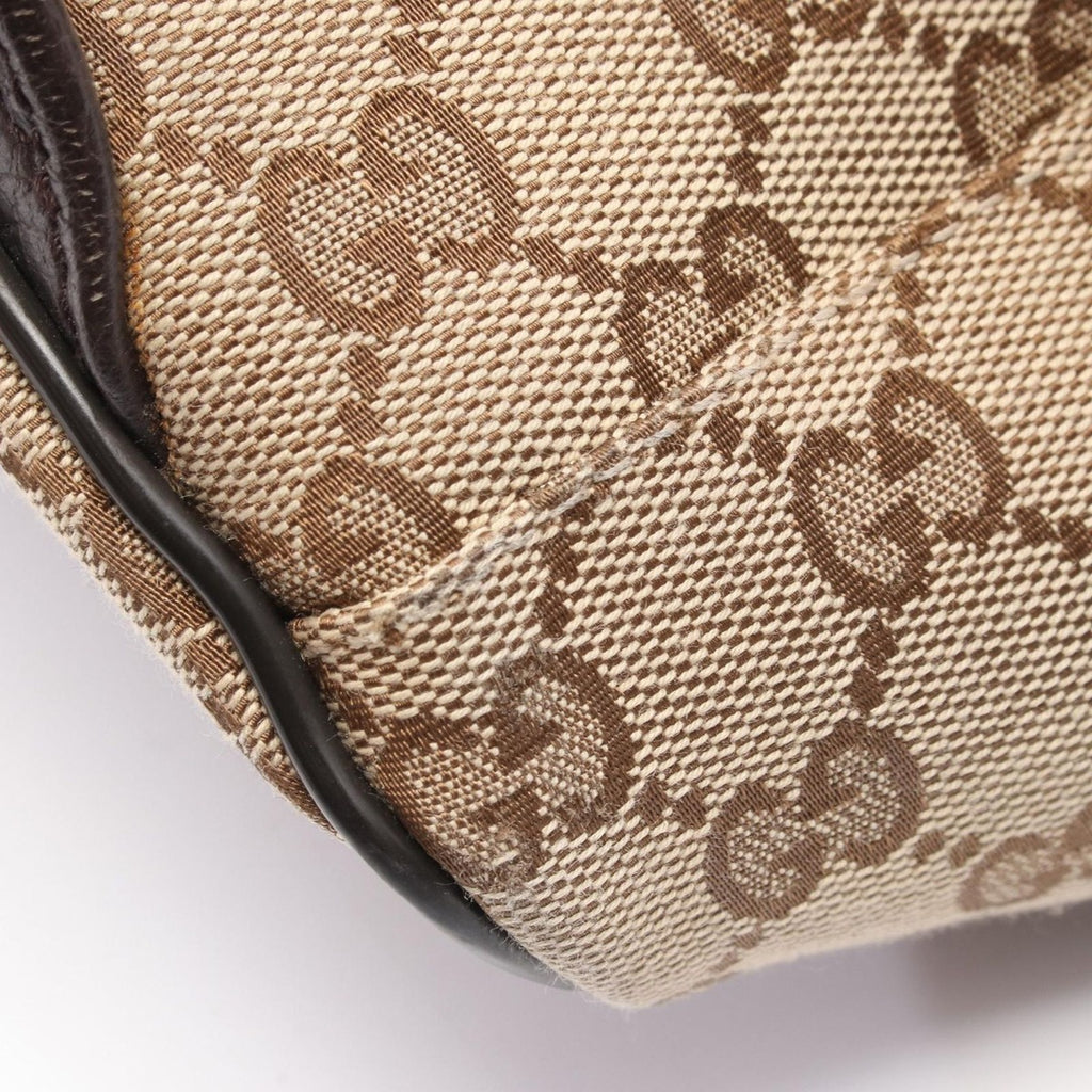 Gucci Backpack GG Canvas Beige Dark Brown — view 8