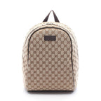 Gucci Backpack GG Canvas Beige Dark Brown