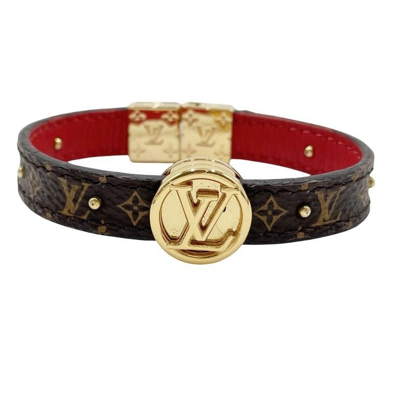 Louis Vuitton Bracelet LV Circle Reversible Brown Rouge Monogram