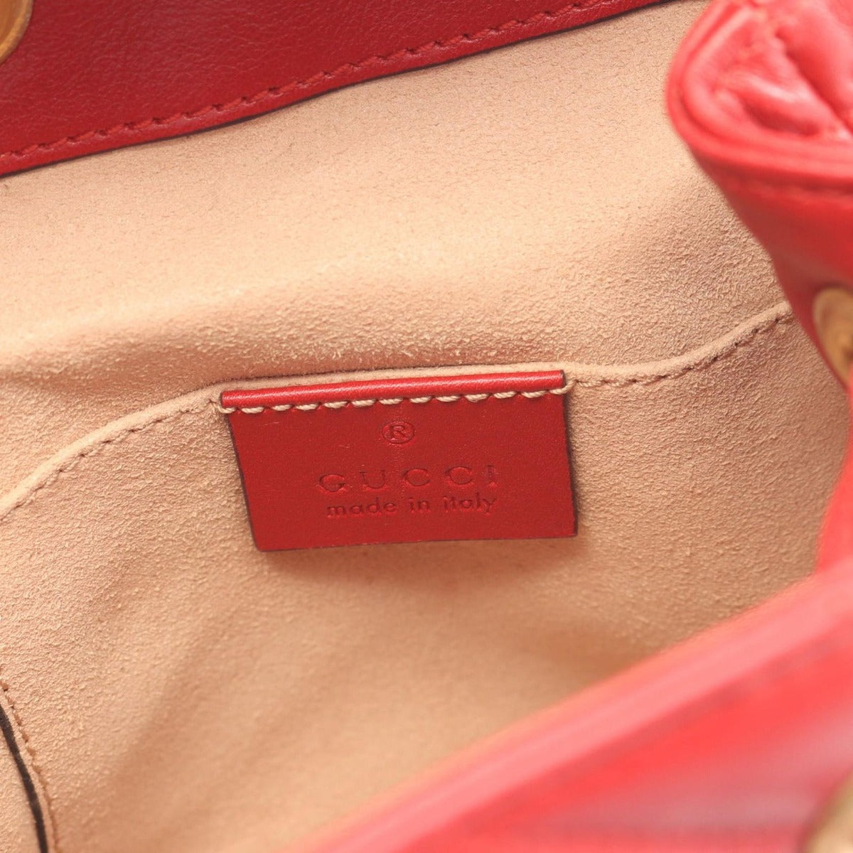 Gucci Backpack GG Marmont Red Leather — view 4