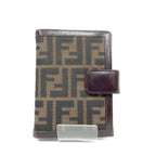 Fendi Zucca 6 Holes Notebook Cover Brown — view 2