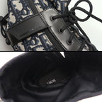 Dior Combat High Top Boots 42 Oblique Black and Navy — view 7