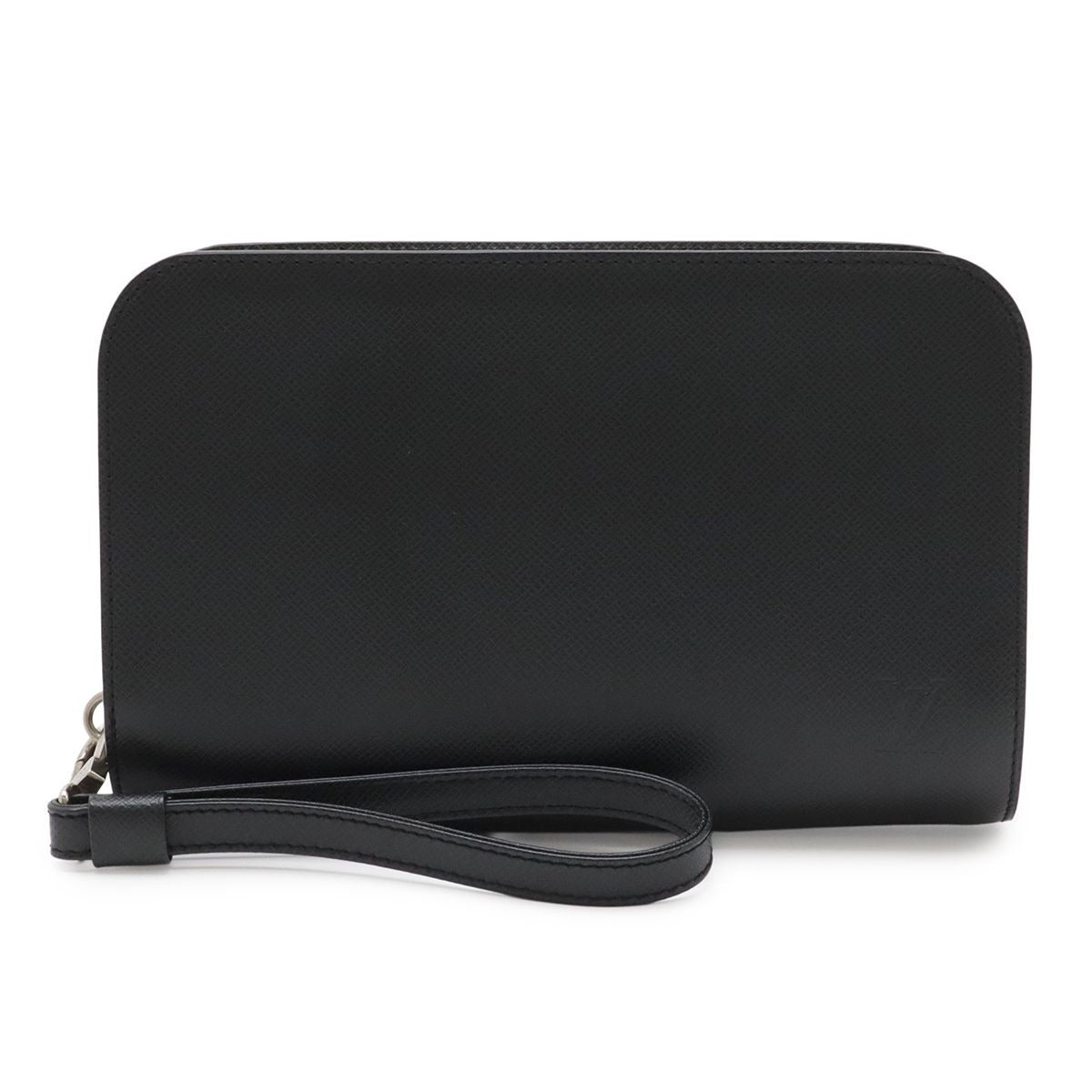 Louis Vuitton Taiga Baikal Clutch Handbag Ardoise Black