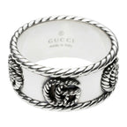 Gucci Ring Double G Silver Black — view 2
