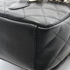 Chanel Backpack Quilted Black Caviar Leather — view 6