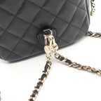 Chanel Backpack Quilted Black Caviar Leather — view 8