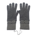 Hermes Heaven Gloves M G g1 S Cashmere Polyurethane Charbon Gray