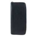 Louis Vuitton Taiga Zippy Wallet Vertical Ardoise Black Silver Hardware Leather