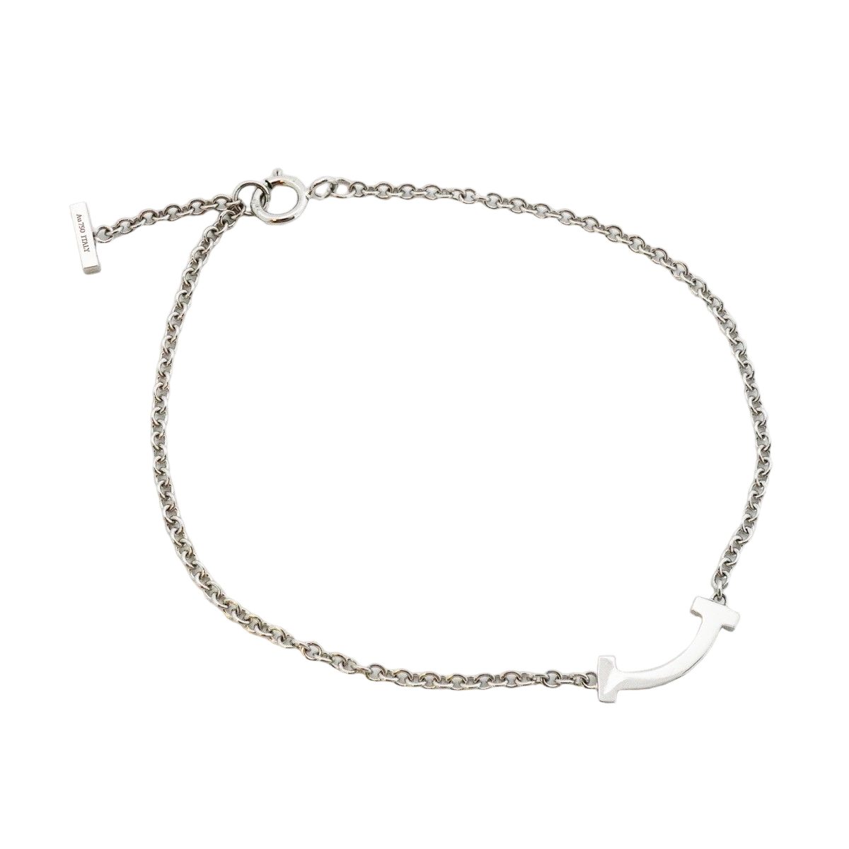Tiffany & Co Bracelet T Mini 18k White Gold Diamond — view 2