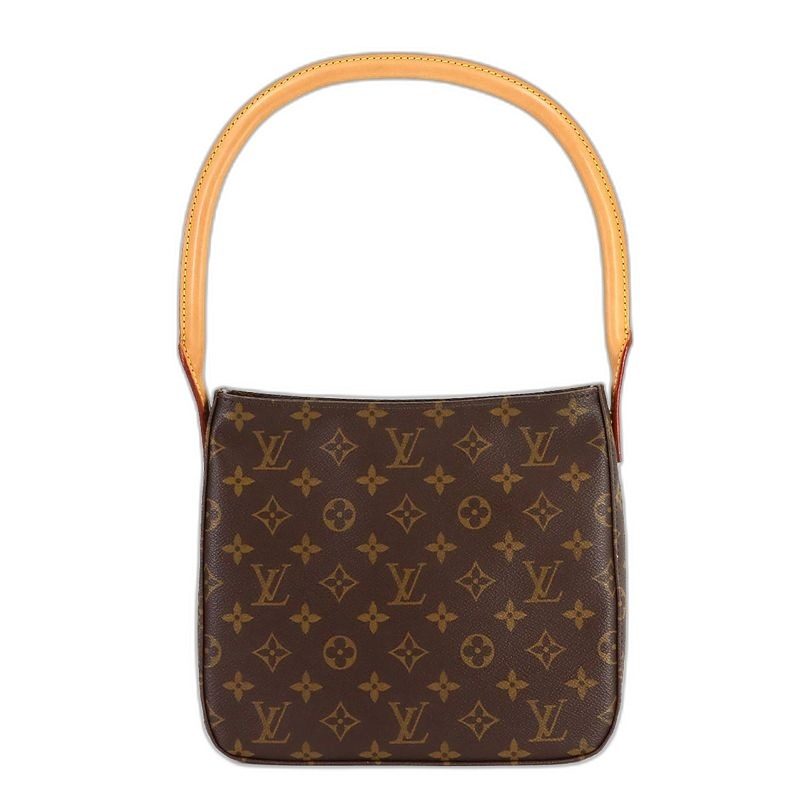 Louis Vuitton Monogram Looping MM Shoulder Bag Brown