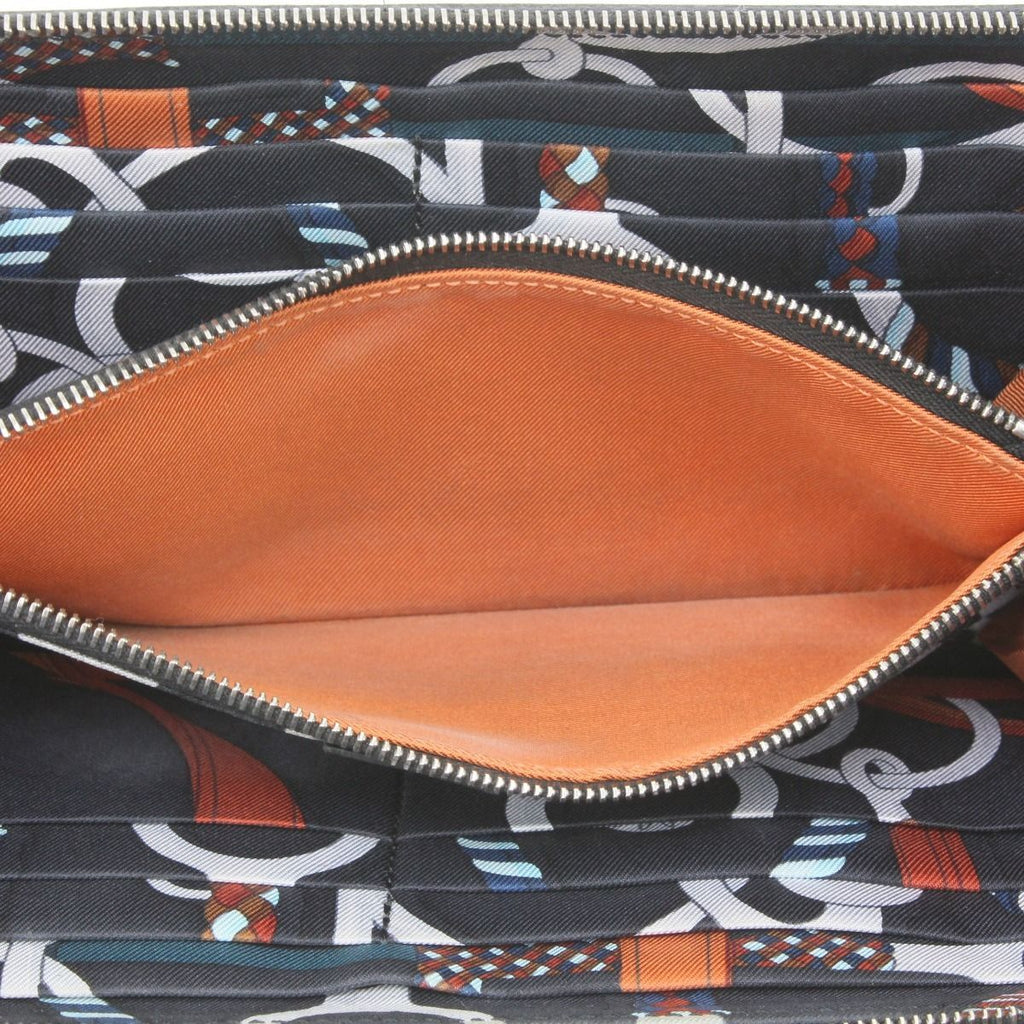 Hermes Long Wallet Azap Silk-in Epson Leather Black — view 8