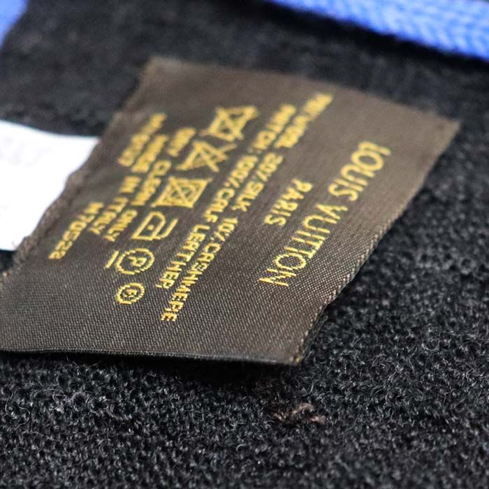 Louis Vuitton Echarpe Edge Scarf Black Blue My0137 — view 6